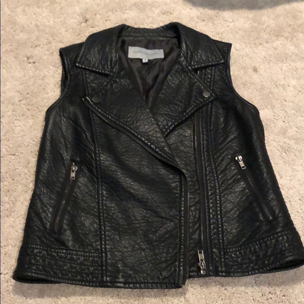 Leather Crossover vest